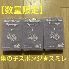 【数量限定】亀の子スポンジ　スミレ　３個セットのサムネイル