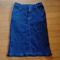 jean nassaus デニム裾フリルスカートのサムネイル