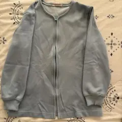 NAGAILEBEN ジップアップ カーディガン ブルーグレー