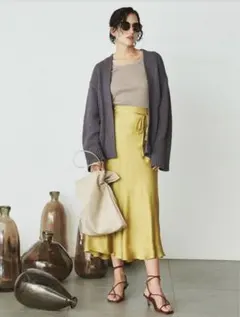 Mila Owen テールスカート　イエロー　美品