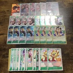 ワンピースカード　受け継がれる意志　緑　デッキパーツ