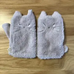 猫耳デザイン フリース手袋
