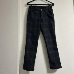 チェック柄パンツ レディース