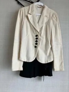 イタリア製ブランドmax&coアイボリー コーデュロイ ジャケット　目立つ傷無し