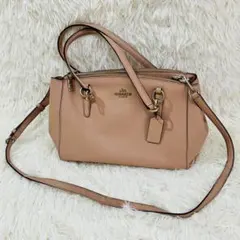 COACH コーチ　2way ショルダーバッグ ピンクベージュ　F57520のサムネイル