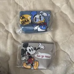 ディズニー　ポーチ　ミッキー&ドナルド　デイリーポーチ　コインケース　小銭入れ
