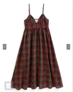 【即購入OK】GRL グレイル チェック柄フレアキャミワンピース