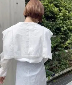 (新品未使用)シャルルシャトン　ビックカラーセーラーブラウスのサムネイル