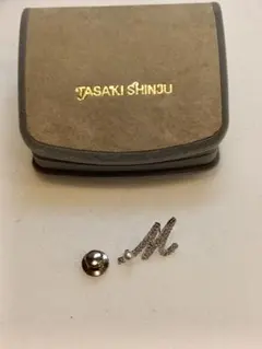 TASAKI シルバーブローチ イニシャル　M パール付き
