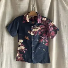 mash mania /花柄 半袖シャツ ネイビー size:S マッシュマニアのサムネイル