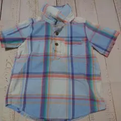 OLD NAVY 半袖シャツ 4T チェック柄　110