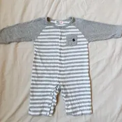 POLO ベビー ストライプロンパース 60-70cm