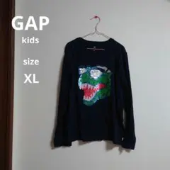 GAP kids XL 恐竜スパンコール長袖カットソー