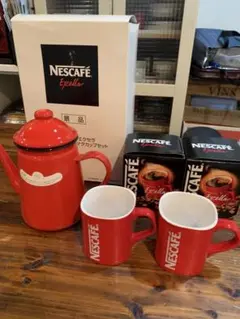 NESCAFE Excella 赤いポット&ペアマグカップセットのサムネイル