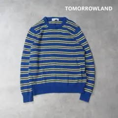 TOMORROWLAND / リネン ボーダー柄 ニット プルオーバー セーターのサムネイル