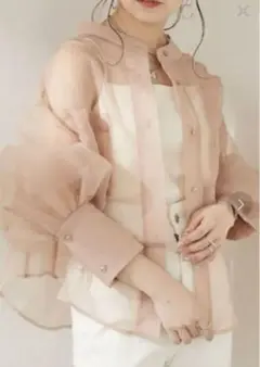 Chico シアーブロッキングシャツ