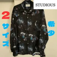 美品✨ダブスタ フラワープリントシフォンブラウス ボウタイ 花柄 