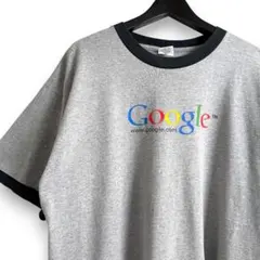 00s Y2K Google グーグル メッセージリンガーTシャツ グレー - メルカリ