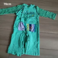 木の刺繍ロンパース 70cm