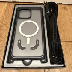 MAGEASY iPhone15 Pro MAX ケース ショルダーストラップ