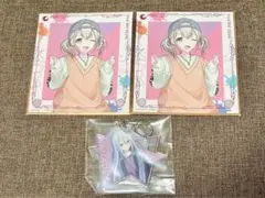 プロセカ ラッキーくじ Ｆ賞 ミニ色紙 こはね Ｅ賞 アクリルキーホルダー 奏