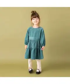 プティマイン　コーデュロイ　ワンピース