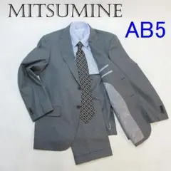 ✨美品/クリーニング後未着用✨三峰 背抜きスーツ AB5 グレー