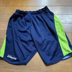ATHLETA ハーフパンツ ネイビー/ライム