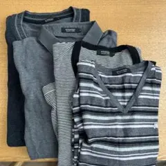 BURBERRY バーバリー グレー ポロシャツ カーディガン Tシャツ セット