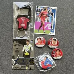 【匿名配送】ガンバ大阪 No.1 東口順昭 モフレム 缶バッジ、カラビナ、トレカ