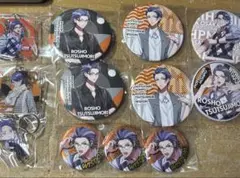 ヒプノシスマイク 躑躅森盧笙 缶バッジ アクリルキーホルダー 12個セット