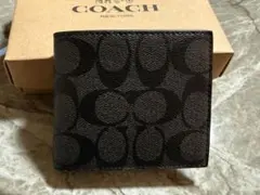 COACH ブラック 二つ折り財布