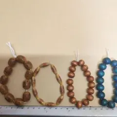 木製ビーズセット 4個入り