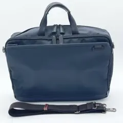 【美品】サムソナイト　2way ビジネスバッグ　A4 ナイロン　レザー　紺　黒