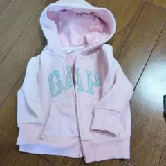 GAP ピンク フード付きパーカー 12-18ヶ月