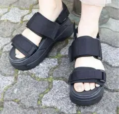 【MURUA×SHAKA】　厚底サンダル　限定品　24㎝　シャカ　ムルーアのサムネイル