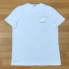 美品〕モンクレール ポケット ワッペン M ホワイト Tシャツ 5S171 