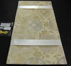 上質な逸品　新品【御仕立上】西陣織高級六通柄袋帯　正倉院七宝花文　フォーマル