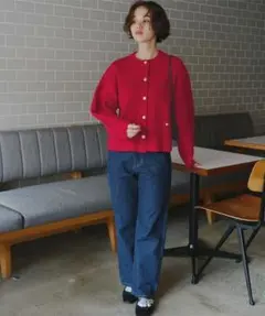 【最終値下】 titivate カーディガン ゴールド釦ニットカーディガン