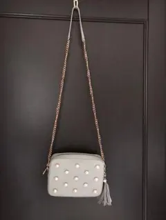 ted baker☆パール付ショルダーバッグポーチグレーのサムネイル