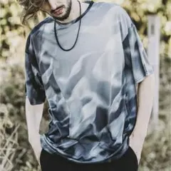 ノーアイディーNOID.オーバーシャドウプリントBIG-Tシャツ