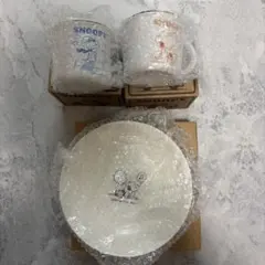 スヌーピー マグカップ 2種 プレート セット