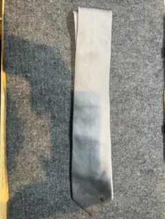 ポールスミス　グレー ストライプ ネクタイ ウサギ刺繍