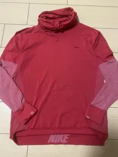 NIKE DRI-FITレディース長袖赤タートルXLサイズドローコード