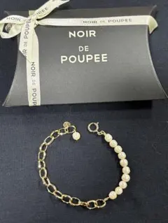NOIR DE POUPEE 淡水パールブレスレット　ノワールドプーペ
