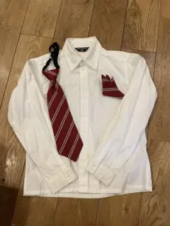 COMME CA DU MODE FILLE 長袖シャツ 130A ネクタイ付き