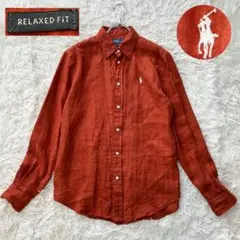 ✨美品✨ ポロラルフローレン 2022年 長袖シャツ リネン100% 洗える