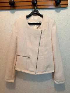 新品未使用品❤白系❤ライダースジャケット