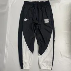 NIKE ドライフィット ウーブンパンツ XL 白黒①