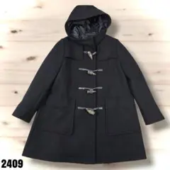 GREEN LABEL RELAXING 美品 ダッフルコート 黒 362409